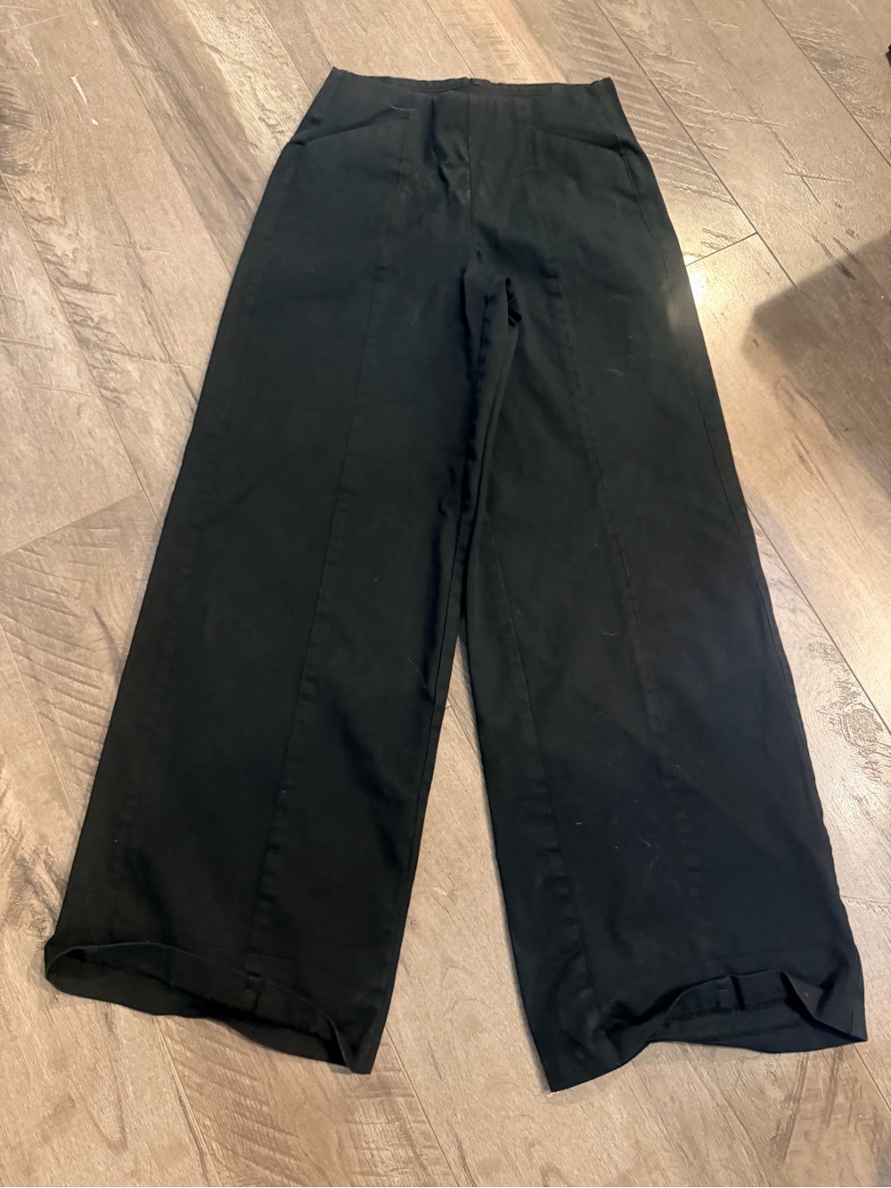Old Navy Black Boot-Cut Wide-Leg Pants